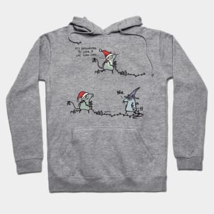 mouse on christmas day Hoodie